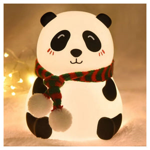 Trade Shop - Luce Notturna Panda Led Sensore Touch Lampada Da Tavolo Usb Ricaricabile Camera         
