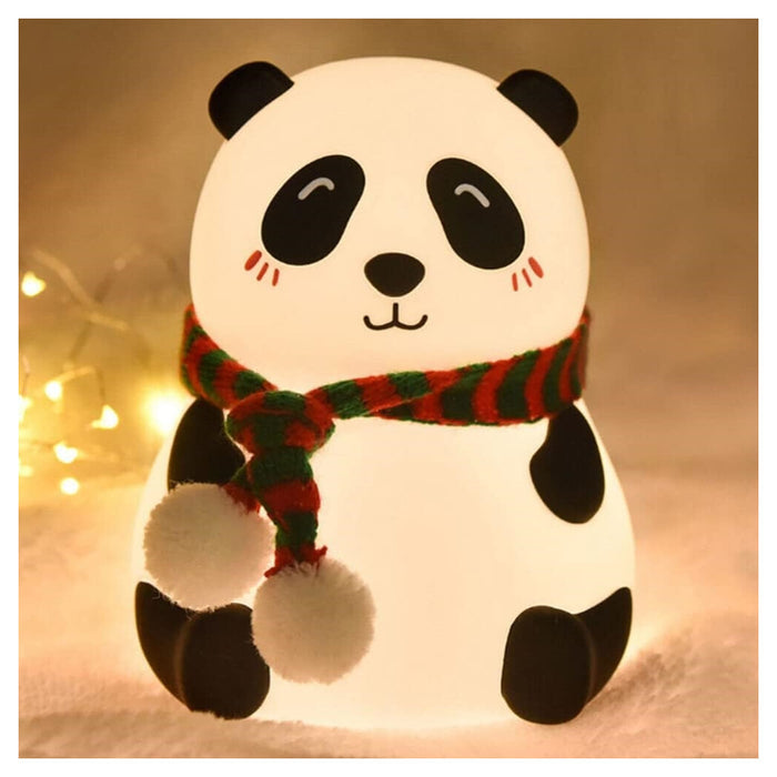 Trade Shop - Luce Notturna Panda Led Sensore Touch Lampada Da Tavolo Usb Ricaricabile Camera         