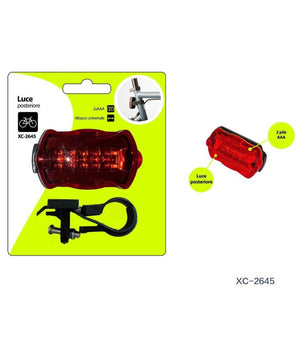 Luce Posteriore A Batteria Fanale Per Bici Attacco Universale Con Gancio Xc-2645         