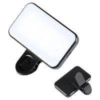 Trade Shop - Luce Ricaricabile Video Led Portatile Pannello Luminoso Con Clip Usb Riprese Telefono -        