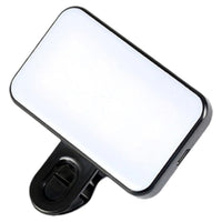 Trade Shop - Luce Ricaricabile Video Led Portatile Pannello Luminoso Con Clip Usb Riprese Telefono -        