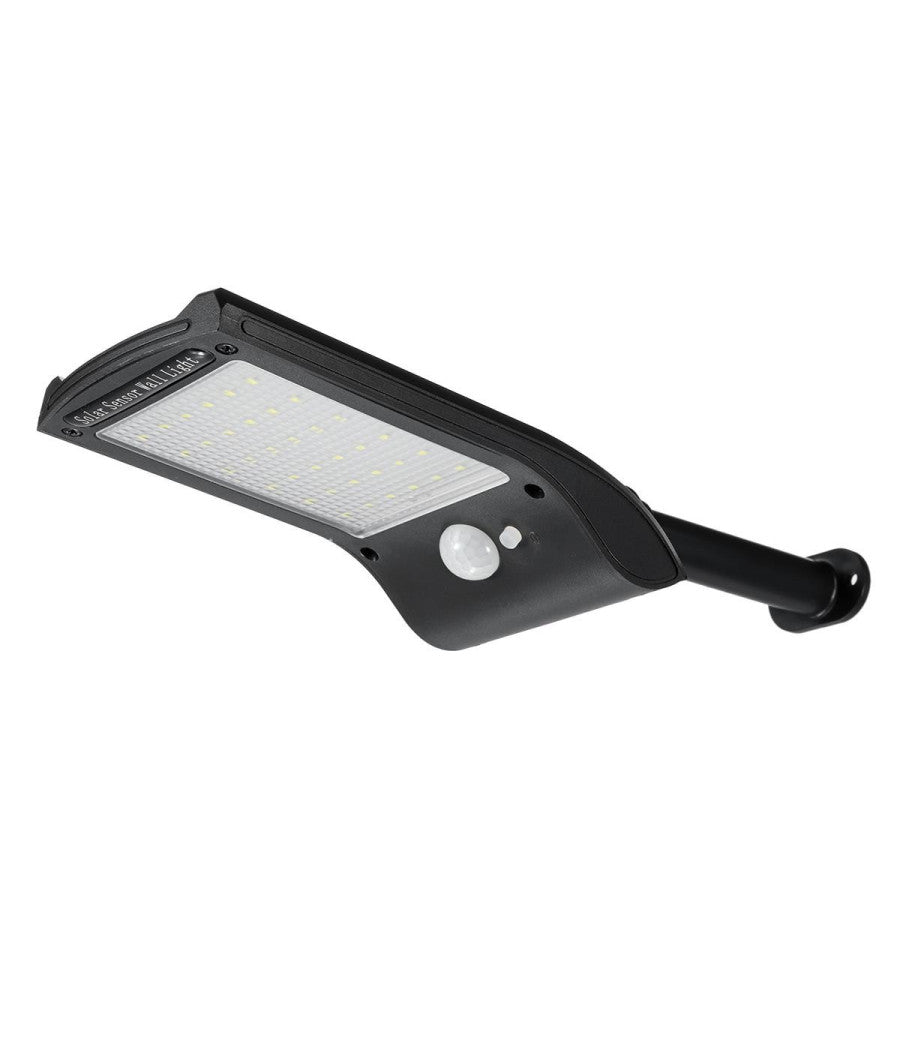 Luce Solare Applique 36 Led Da Parete Sensore Di Movimento Giardino Linq L808b         
