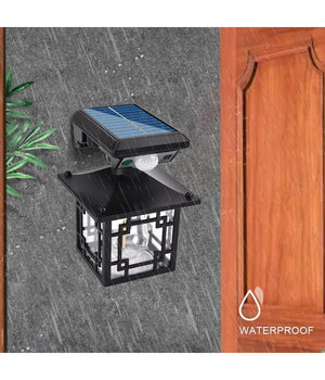 Luce Solare Da Esterno Sensore Movimento Ip65 Lampada Da Parete Giardino Cortile         