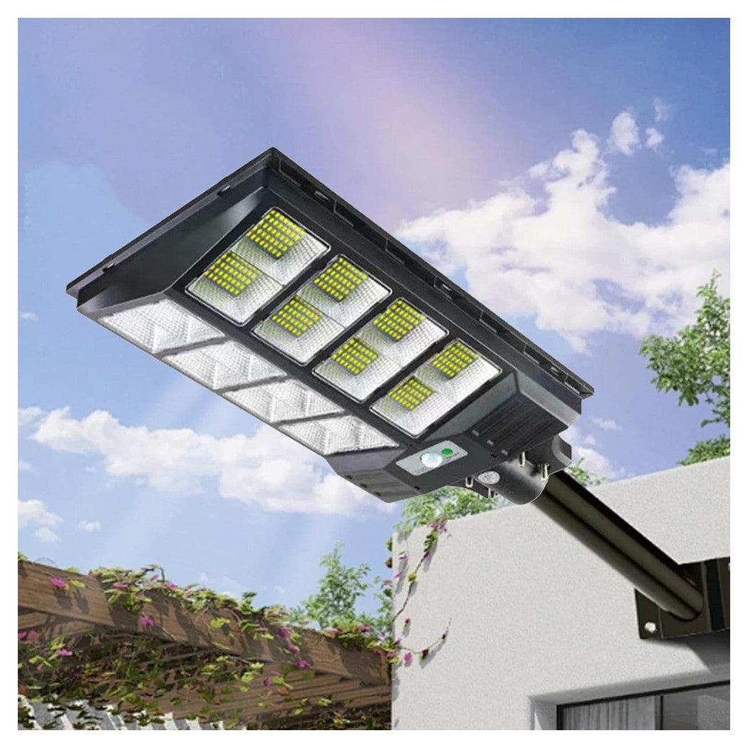 Trade Shop - Luce Solare Led Lampione Per Parco Giochi Cortile Strada Parcheggio 400 W Telecomando -