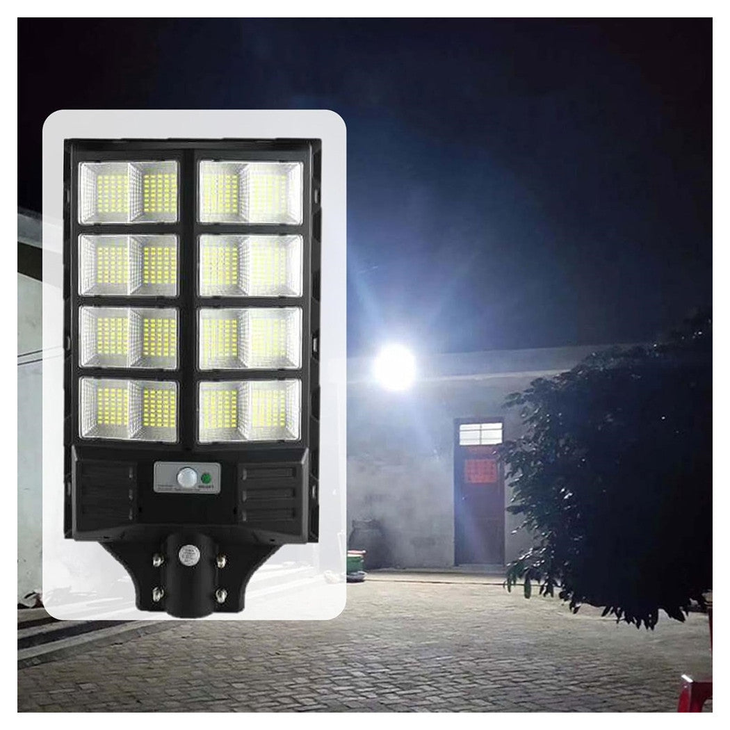 Trade Shop - Luce Solare Led Lampione Per Parco Giochi Cortile Strada Parcheggio 400 W Telecomando -