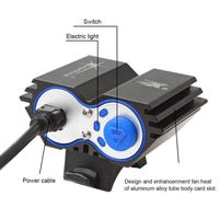 Trade Shop - Luce Torcia Cree Led Xm-l2 Faro Fanale Bicicletta Mtb Bdc Bici Scuter Lampada -