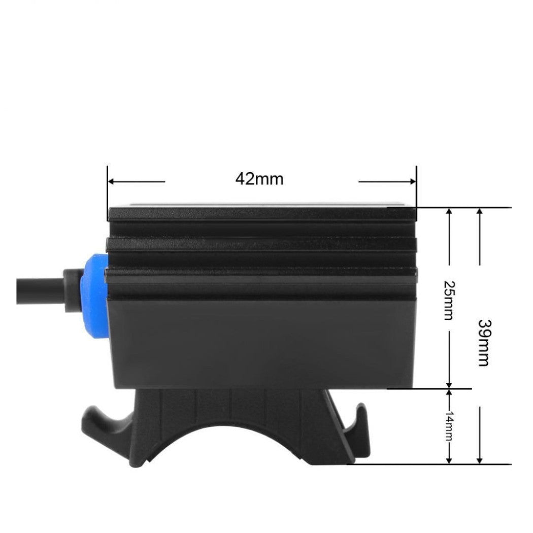 Trade Shop - Luce Torcia Cree Led Xm-l2 Faro Fanale Bicicletta Mtb Bdc Bici Scuter Lampada -