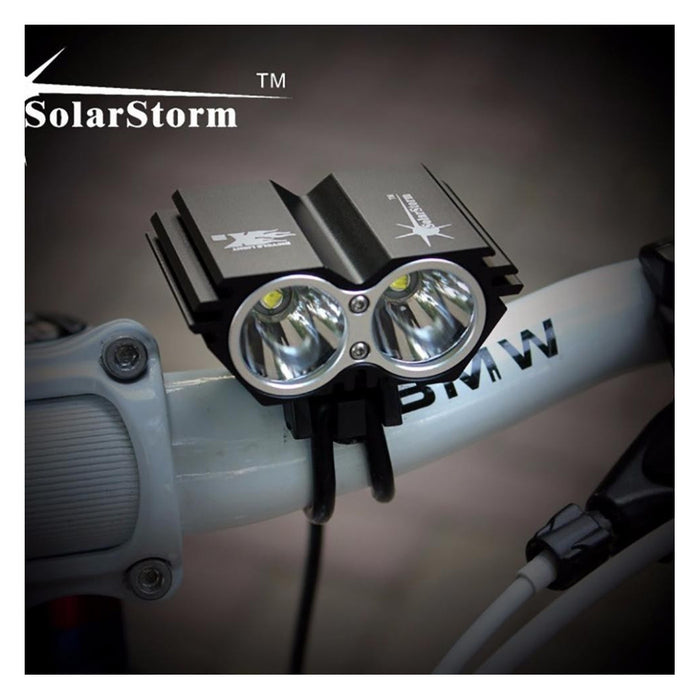 Trade Shop - Luce Torcia Cree Led Xm-l2 Faro Fanale Bicicletta Mtb Bdc Bici Scuter Lampada -