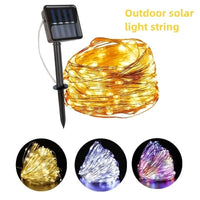 Luci A Stringa A LED Solare Impermeabile Per Esterni Lampada Solare Per Decorazioni Da Giardino - ZENCOCCO