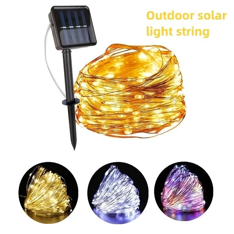Luci A Stringa A LED Solare Impermeabile Per Esterni Lampada Solare Per Decorazioni Da Giardino - ZENCOCCO