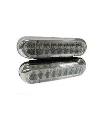 Luci Auto 16 Led Per Fanale Day Time Diurne Waterproof Dc 12v Paraurti Luce Blue         