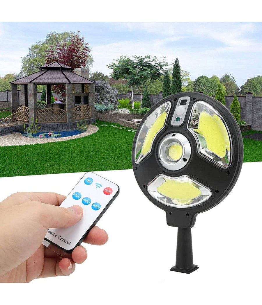Luci Da Giardino Solare A Led Ricarica Rapida Cob Illuminazione Stradale Esterno         