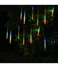 Luci Di Natale Esterno Natalizi Led Effetto Pioggia Stella Cadente Meteoriti Rgb         