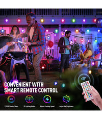 Luci Per Esterni A Led Rgb 14 Lampadine Dimmerabili Sincronizzate Impermeabili         