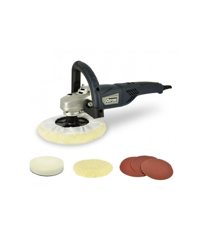 Lucidatrice Angolare Per Carrozziere 180mm 1260w Con Regolazione Giri Prof         