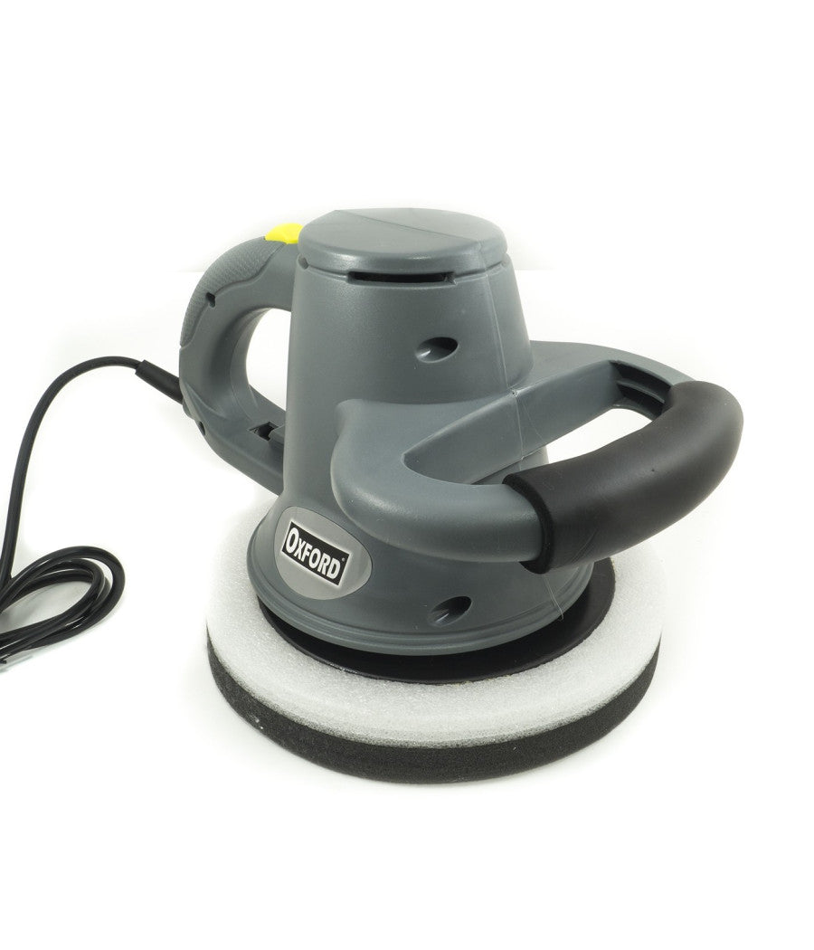 Lucidatrice Elettrica 110 Watt Cera Auto Moto Barca Con Cuffia Base 240mm         