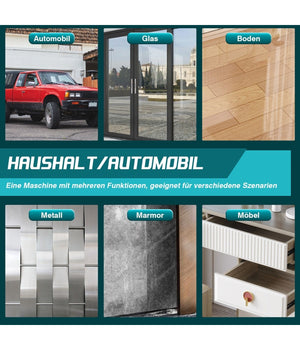 Lucidatrice Rotorbitale 2 Batterie 12 V 2000 Mah 8 Velocità  Levigatrice Per Auto         