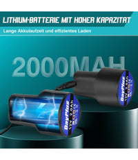 Lucidatrice Rotorbitale 2 Batterie 12 V 2000 Mah 8 Velocità  Levigatrice Per Auto         