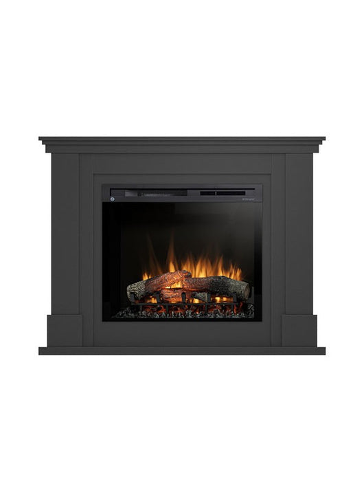 Caminetto Elettrico da pavimento A Libera Installazione A LED - Nero - 28" - 125 x 95 x 31 - LUENA