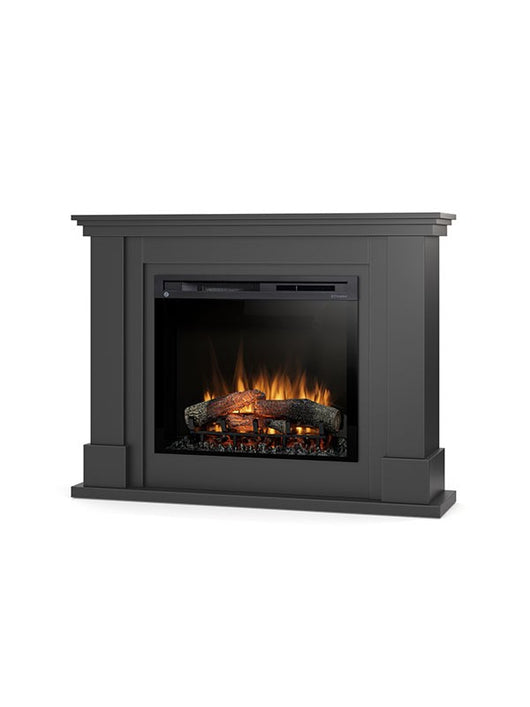 Caminetto Elettrico da pavimento A Libera Installazione A LED - Nero - 28" - 125 x 95 x 31 - LUENA