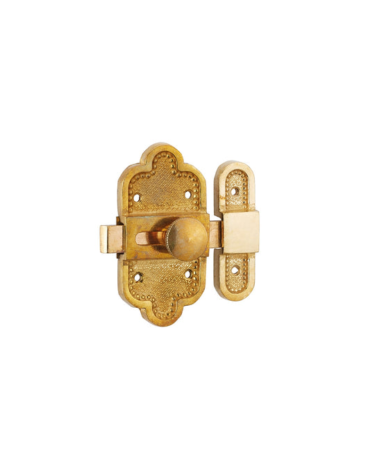 Chiavistello per mobili LUIGI XVI ottone 40X80mm - THIRARD