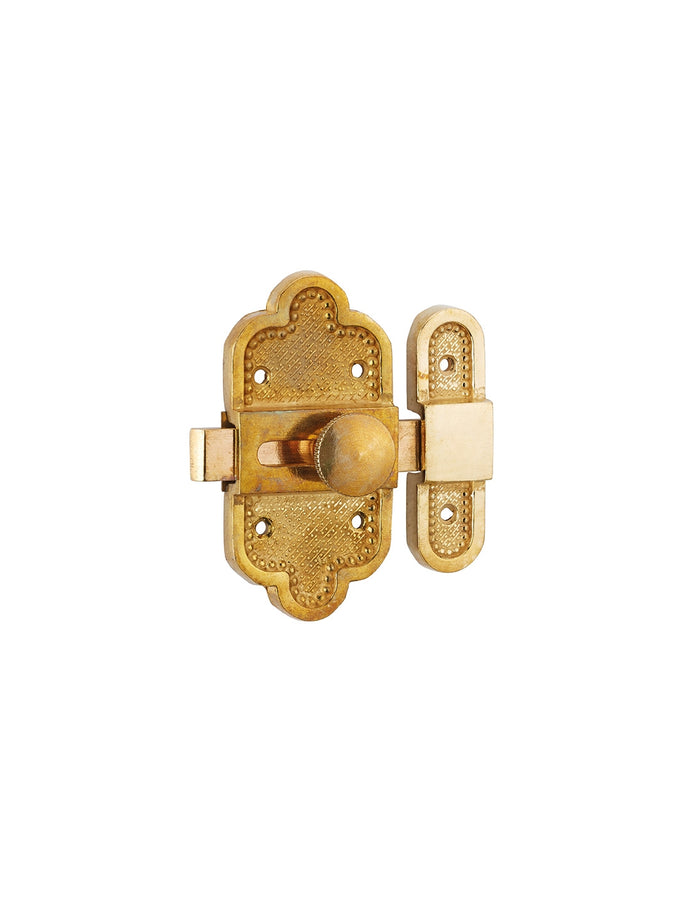 Chiavistello per mobili LUIGI XVI ottone 40X80mm - THIRARD