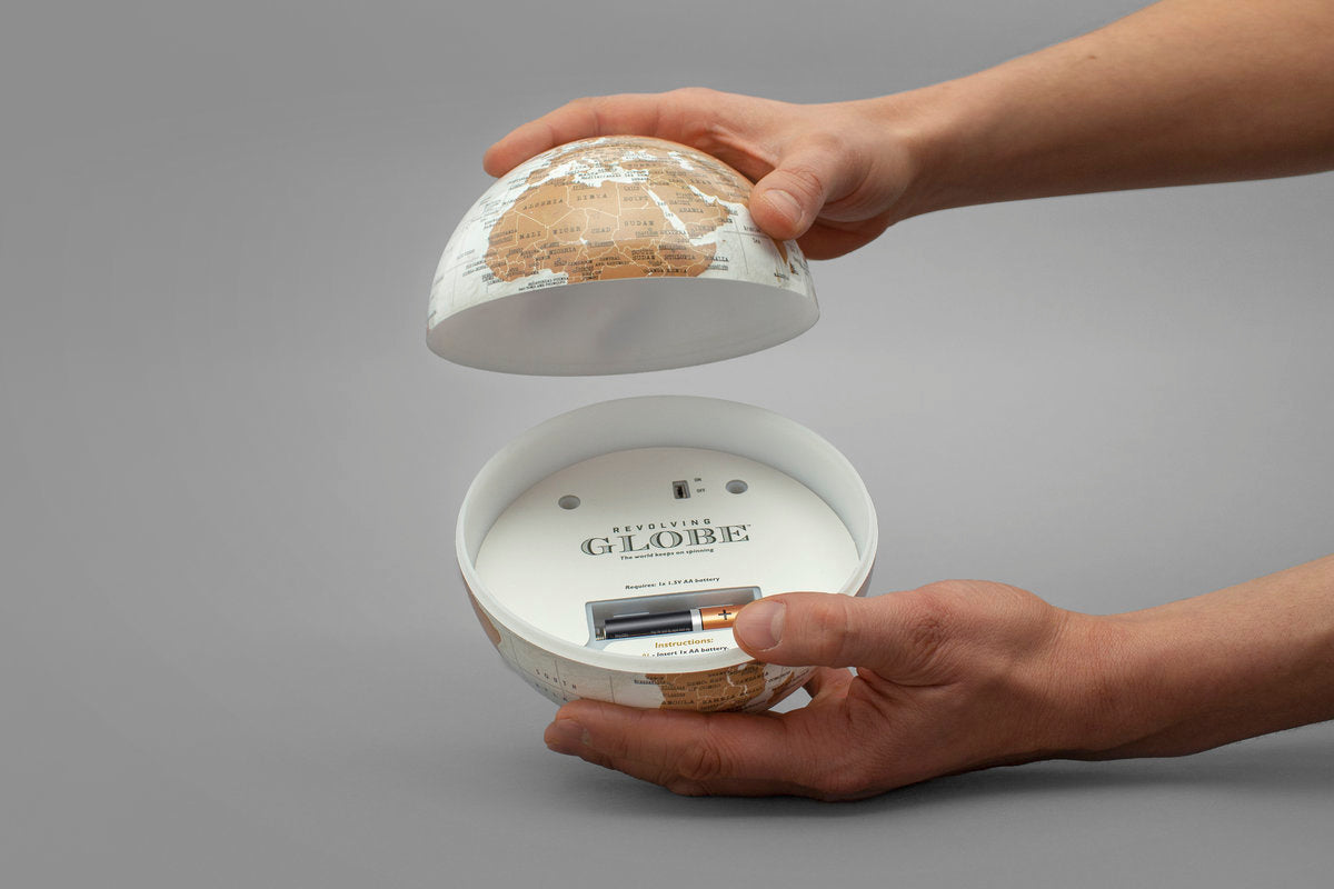 Mappamondo Rotante a Batteria – Globo da scrivania