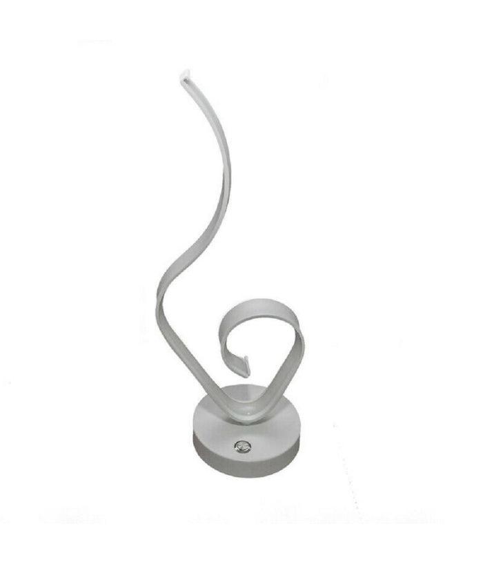 Lume Da Comodino Ad Onda Design Moderno 10 W Lampada Tavolo Abatjour 39x15 Luce         