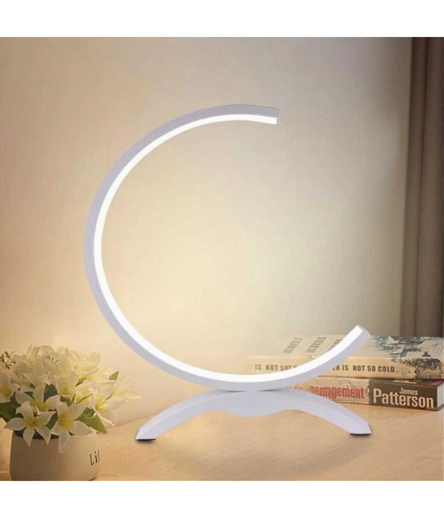 Lume Led 9w Lampada Tavolo Abat-jour Stilizzata Bianco Luce 3000k 6500k 4000k D30         