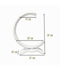 Lume Led 9w Lampada Tavolo Abat-jour Stilizzata Bianco Luce 3000k 6500k 4000k D30         