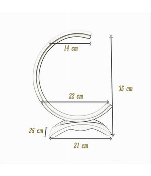 Lume Led 9w Lampada Tavolo Abat-jour Stilizzata Bianco Luce 3000k 6500k 4000k D30         