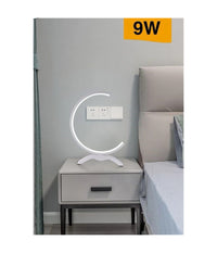 Lume Led 9w Lampada Tavolo Abat-jour Stilizzata Bianco Luce 3000k 6500k 4000k D30         