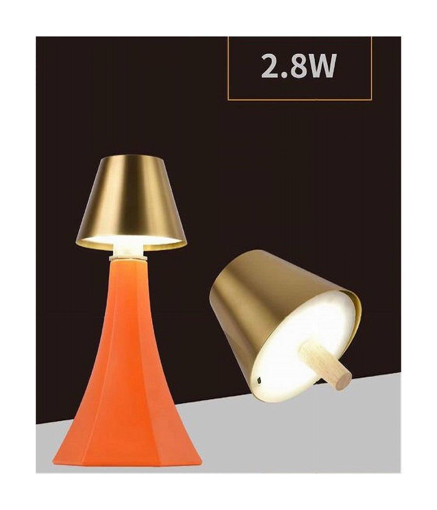 Lume Testa Lumetto Led 2.8 W Ricaricabile Dimmmerabile Cct 3 Colori Luce D10-3c  Oro       
