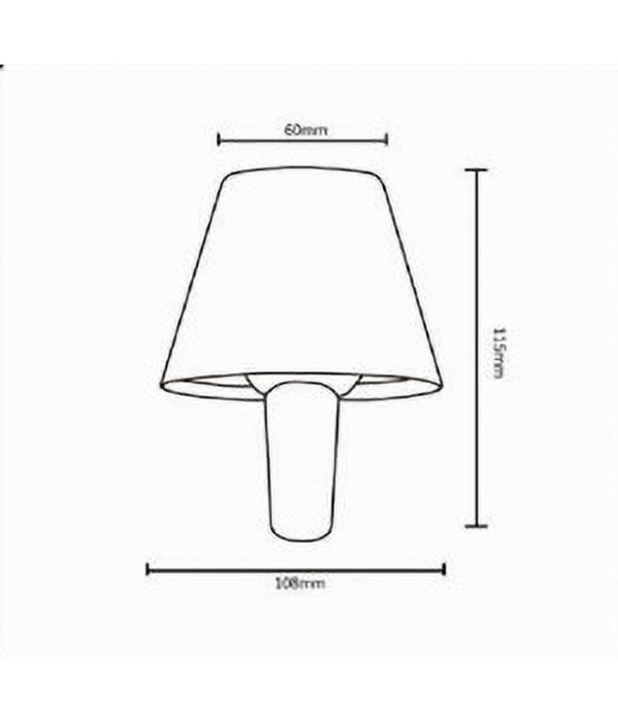 Lume Testa Lumetto Led 2.8 W Ricaricabile Dimmmerabile Cct 3 Colori Luce D10-3c         