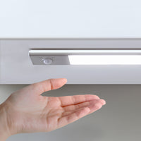 Luminaria LED Kaus ricaricabile tramite usb e con sensore di movimento, L 240 mm, Anodizzato opaco, Plastica e alluminio