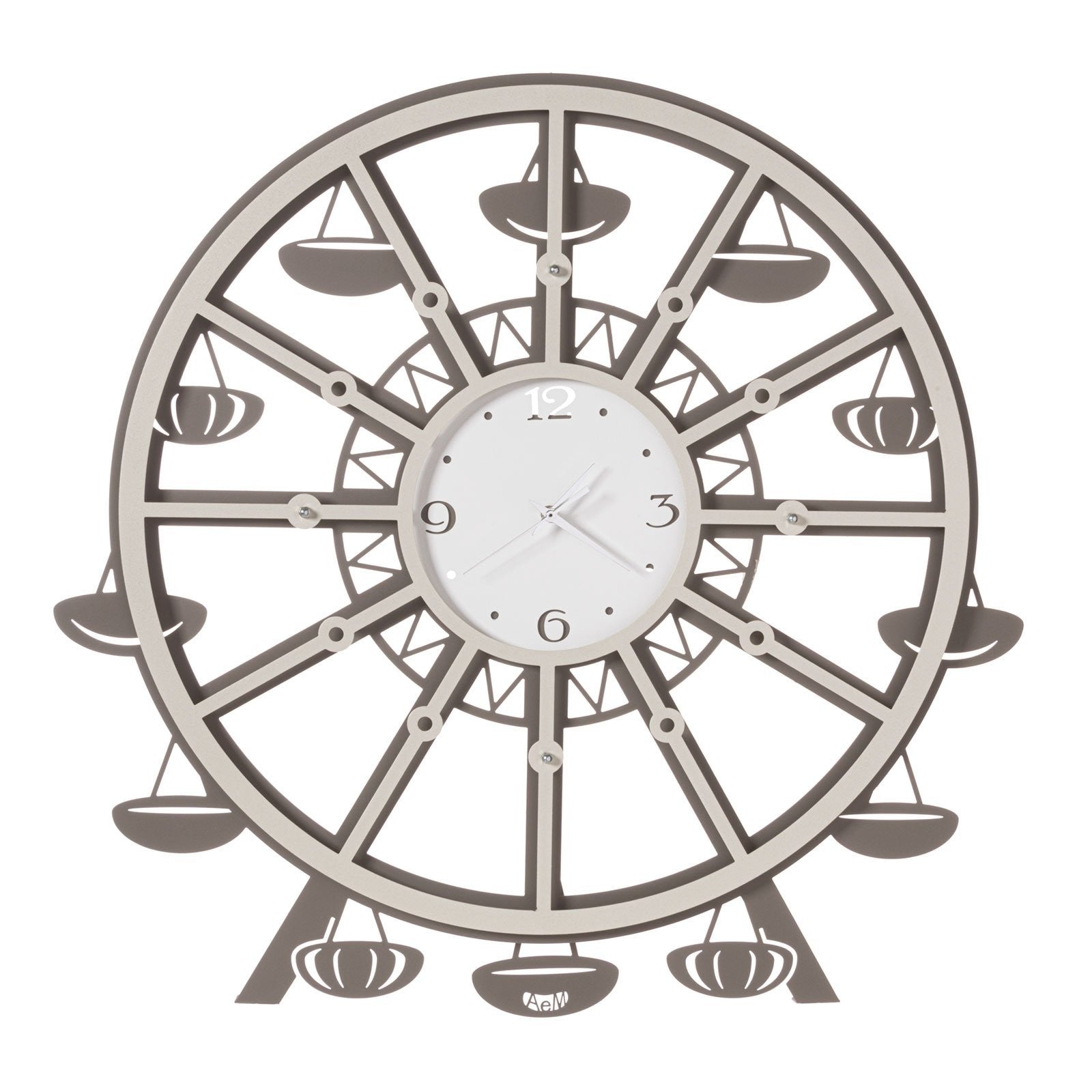 LUNA PARK, Orologio da Parete con Pendolo, Arti e Mestieri