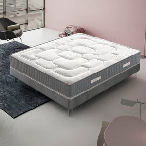 Materasso Piazza e Mezza 140x190 in Memory Foam - Alto 20 cm - 3 cm memory 9 zone differenziate - Ortopedico