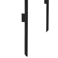 Arco per Rampicanti in Metallo per Giardino ed Esterni, 140x40x240cm, Nero