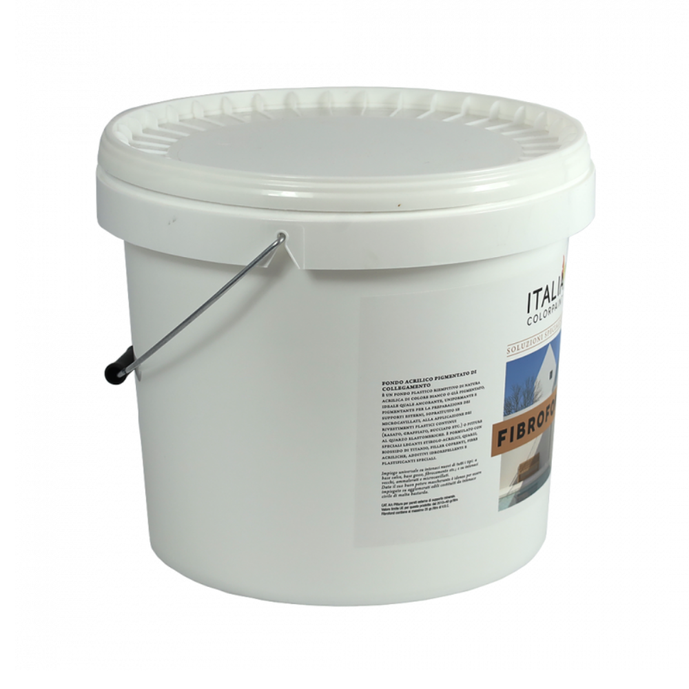 Fibrofond l fondo acrilico bianco per supporti interni ed esterni *** formato 5 lt, confezione 1