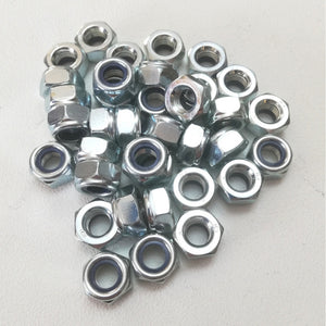 M 6 chiave 10 - 500pz dado esagonale autobloccante zincato passo grosso