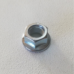 M 6 chiave 10 - 50pz dado esagonale flangiato zincato passo grosso