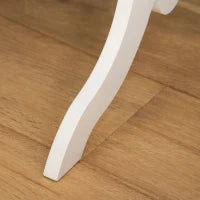 Specchio da Terra Ovale a Figura Intera con Inclinazione Regolabile, 47.5x45.5x154.5cm, Bianco