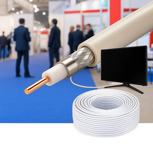 Cavo coassiale tv 75Ω classe b ccs Ø6,5mm matassa da 10 metri per impianti sat