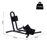 Blocca Ruota Moto Regolabile su 3 Livelli da 250 kg max in Metallo, 60x55x43 cm, Nero