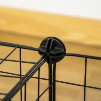 Recinto per Conigli e Porcellini d'India Modulabile con Accessori Montaggio, 105x70x35cm - Nero