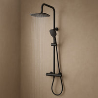 Colonna doccia attrezzata slot black termostatica 2 funzioni doccetta quadro *** confezione 1