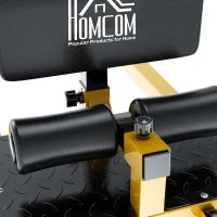 Macchina per Squat 3 in 1 Regolabile con Piedini Antiscivolo, 50x97x44.5-56.5cm, Giallo