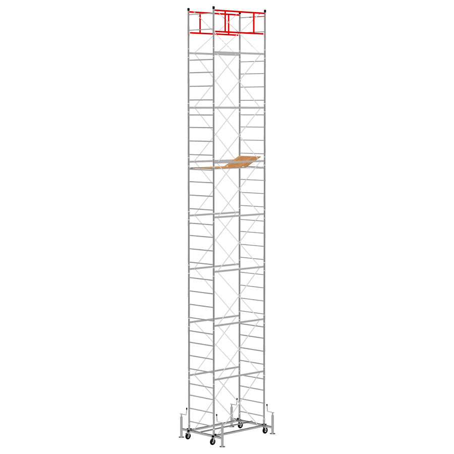 Trabattello M4 LUX base estraibile Altezza lavoro 10,85 metri