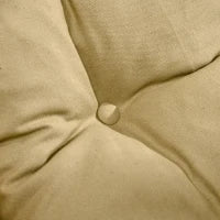 Sedia per Soggiorno Pieghevole con Braccioli e Cuscino, in Legno di Faggio e Tessuto, 71x89x96 cm, Marrone