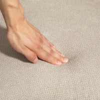 Poltrona Moderna Girevole con Seduta Imbottita in Tessuto Bouclé per Salotto e Ufficio, Grigio Chiaro